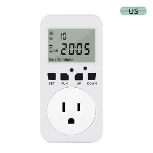 juan juan | Cycle Programmable Digital Timer Outlet Switch Multifunctional Digital Timer Socket 120V-60Hz 15A with UK/US/FR/EU Plug