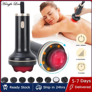 Hengfa Lina 8 in1 Handheld Electric Massager Fat Remover 6 Modes Cellulite Remover Powerful Vibration Multipurpose Body Massager