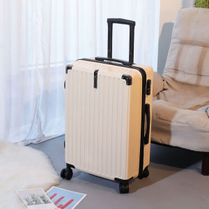 2024 New Aluminum Frame Luggage Suitcase Travel Bag with Four-Way Wheels for Men And Women Student Check-In Password Box Durable