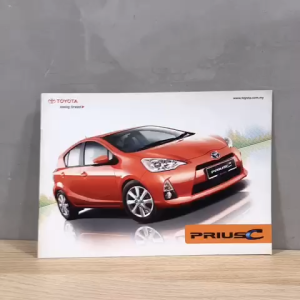 Toyota PriusC Orange Catalog / Catalogue Collection 100% Original Use