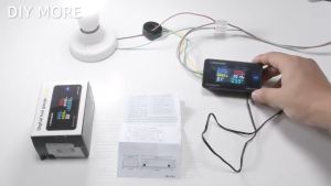 Foriot Vôn Kế KWS AC 50-300V 0-100A Ampe Kế Công Suất KWS Đồng Hồ Đo Năng Lượng Kỹ Thuật Số LED AC Wattmeter Đồng Hồ Điện Với Thiết Lập Lại Chức Năng 0-100A