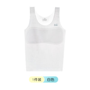 Girls Underwear Developmental Period Primary School Students Mid-Length Seamless Cool Sensation Anti-Bulge Summer Inner Wear Childrens Tank Top Thin