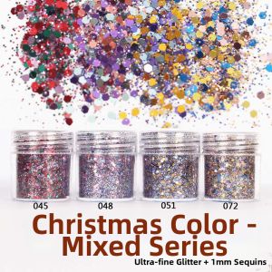 Gradient Color Shimmering Mixed Nail Glitter