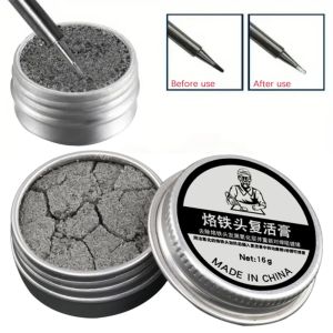 6g/20g/30g soldering iron tip cleaning paste soldering iron tip tin plating activator oxide cleaner refreshing agent