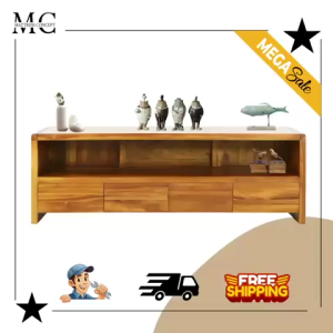 🔥【LOCAL SELLER】🔥JOSEN SOLID TEAK WOOD 180CM TV CONSOLE ( FREE DELIVER ADN INSTALLATION)