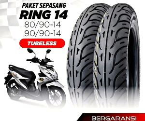 Ban Tubeless Motor Beat Vario Mio Scoopy Federal irc 80/90 Dan 90/90 ring 14