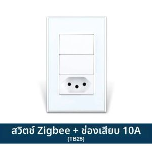 Zemismart Zigbee สมาร์ท 10A 20A บราซิลซ็อกเก็ตสวิทช์ไฟพร้อม Outlets ทํางานร่วมกับ Tuya Smart Life App Alexa Google Home Control