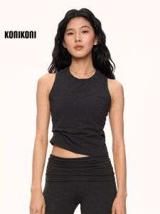 Áo Thun Tập Luyện Không Tay Konikoni Dành Cho Nữ Áo Tập Yoga Chạy Bộ Rộng Rãi Không Tay Cotton Mỏng Mùa Hè Phong Cách Thường Ngày