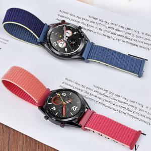 For Samsung Galaxy Watch Strap 6 classic/6/5 Pro/5/4/4 Classic/3/Active 2/S3 Gear Frontier/Classic 20mm/22mm Nylon Loop Velcro Band for Huawei Watch Strap for Amazfit Watch Strap