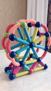 88/44/132pcs Mainan Magnetic Stick Balls Building Blocks Magnetik ABS Colorful Safe Stik STEM Starter Toy For Toddlers Mainan Preschoolers Age 3-8