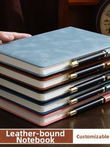 Customizable Logo Business Notebook with Pen Loop Thick