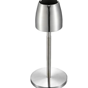 ที่เขี่ยบุหรี่แบบยืดหดได้สเตนเลส ที่วางเขี่ยบุหรี่แบบตั้งพื้น ที่เขี่ยบุหรี่แบบพกพา โลหะ ขนาดใหญ่ กันลม อุปกรณ์สูบบุหรี่