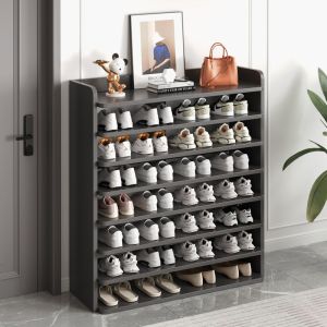 Simple Starry Black Shoe Rack Doorway Home Use Space Saving New 2025 Model Partition Shelf Jewelry Shoe Cabinet