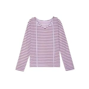 YUEZHONGWEI | Red Striped Long Sleeve Sun Protection T-Shirt Cover Up Women Summer Thin Outerwear Air Conditioning Loose Cover Up Top