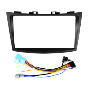 9 Inch 2DIN Radio Xe Hơi Fascia Khung Adapter Dành Cho Suzuki Swift 2010-2016 Đa Phương Tiện Đầu DVD Stereo Dây Nguồn Dash Bảng Điều Khiển Viền Bộ