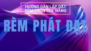 (Rèm ngang 1.0m) Rèm sáo cuốn màn cuốn vải trơn 4 màu chống nắng 100% đặt theo yêu cầu