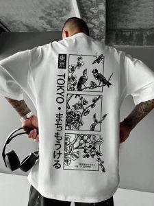Bandai | Mens Clothing Summer 2025 Printed Graphic T Shirts Trendy Brand Oversized Casual Loose Women Short Sleeved Tee Tops Y2k Clothes