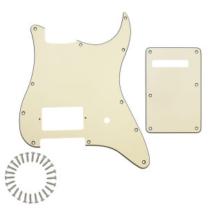 PHRILM Bộ Pickguard Humbucker 11 Lỗ Cho Stratocaster/Strat Style Guitars Tấm Chống Trầy Tương Thích Với Phụ Kiện Guitar Strat