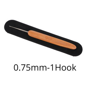 Yajukai New Double Side Crochet Needle Hooks For Dreadlock Crochet Hook For Hair Braiding Bamboo Handle One Double Triple Head