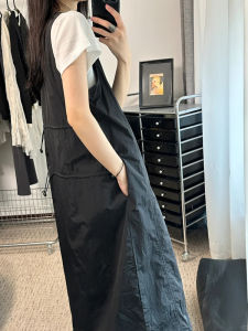 plus Size Quick Dry Dress Casual Vest Skirt Cover Belly Pear Shape Bodycon Long Dress Zipper Closure mid Length A-Line Skirt