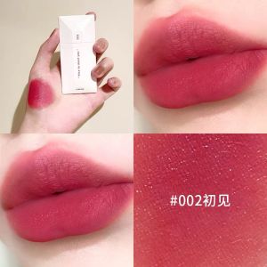 Perfect Diary Velvet Matte Lip Glaze 007 Strawberry Red Business Card Lipstick Long-lasting Color Boosting for Students And Women