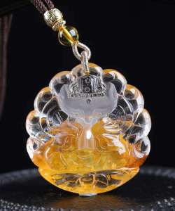 กาวสีเหลืองธรรมชาติจี้คริสตัลกาวสีแดงดอกไม้เก้าหางจิ้งจอกสีแดงและร้อนแรงแกะสลักประณีตหรูหราสุดขีดดอกพีชส่งเสริมการแต่งงานสีสดใสมากและสีที่แท้จริงจะสวยงามมากขึ้น