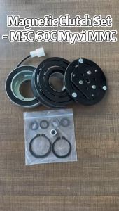 TOMODACHI Car Aircond Parts Magnetic Clutch Pully Ekon Compressor Perodua Myvi MSC60C MMC 4PK Complete Set | Ready Stock IIIIII