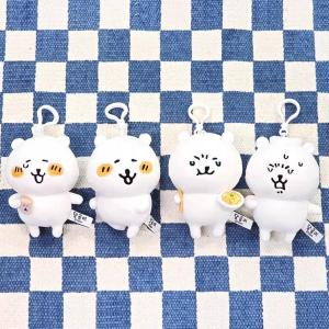 นุ่มๆ สไตล์การ์ตูนน่ารัก ของเล่นติดห้อย น้องหมีน้ำหนักเบา แฮนด์เมด ลายน้ำชา เสื้อผ้าผ้าฝ้าย ของขวัญสำหรับแฟนๆ อนิเมะ