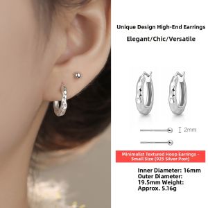 OUGUI | Mirror Finish Irregular Texture Elegant Earrings