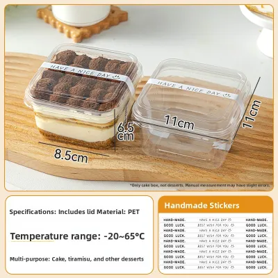 MEIDI | Reusable Transparent Square Food Grade Cake Box