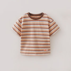 Marc&Janie | Striped Breathable Cotton Short Sleeve T-Shirt