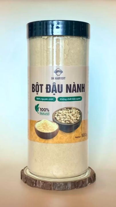 Bột Đậu Nành DK Harvest 500g - hạt đậu nành đã được rang chín, nguyên chất, không chất bảo quản