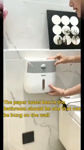 Portable Toilet Roll Paper Holder Plastic Waterproof Paper Dispenser For Toilet Home Storage Box Bathroom Accessories