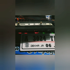 PLAT NOMOR MOTOR AKRILIK CUSTOM VARIASI - BAUT TANAM