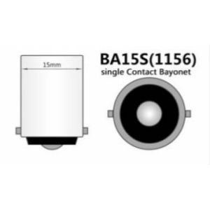SATUAN Lampu LED Sein Mobil Kedip Cepat soket Bulat Putar 1156 BA15S P21W / BAU15S PY21W 33 mata Lensa - CEK FOTO dan DESKRIPSI