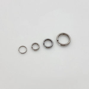 Non-Fading Titanium Steel Double Layer Open Ring Chain Link Ending Double Ring Handmade DIY Jewelry Accessories
