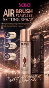 CHARLOTTE TILBURY Airbrush Flawless Setting Spray Long‑Lasting Lightweight Hydrating Makeup Finishing Spray [*New / old packaging shipped randomly] [CT]