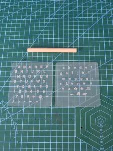 3pcs DIY Faux Leather Crafting Set - Semi Transparent Digital Letter Symbol Stamp & Engraving Molds Punching Printing Tool