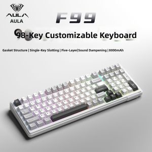 AULA-MOJING | Customizable Multi-Mode Wireless Bluetooth Mechanical Keyboard