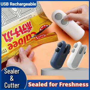 USB Mini Có Thể Sạc Lại Niêm Phong Máy Cho túi nhựa máy hút chân không cầm tay 2 Trong 1 Xách Tay Niêm Phong Và Máy Cắt Cho Thực Phẩm Lưu Trữ