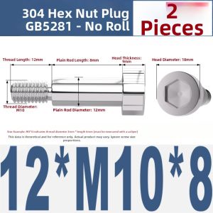 qd | 304 Stainless Steel Hex Internal Drive Shoulder Screw