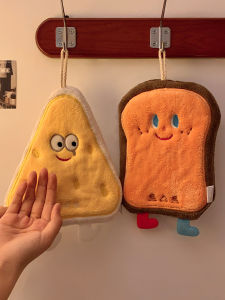 Khăn Lau Tay Dày Thấm Hút Hình Hoạt Hình Dễ Thương Treo Trong Nhà Bếp Phòng Tắm Khăn Lau Tay Nhỏ Dùng Sau Khi Rửa Tay