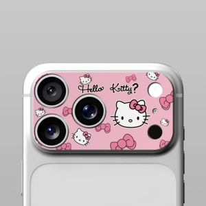 Sanrio | Cute KT Acrylic Lens Film Tempered Glass Camera Lens Protectors for IPhone 17 Pro Max 17 Pro Waterproof Lens Protective Films