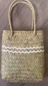 Giỏ bàng. Giỏ cói Túi cói túi bàng phối sọc