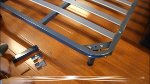 Row Frame Bed Leg Support Column / Adjustable Metal Support Leg / Clamp Feet Bedside Support Reinforcement Feet