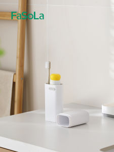 FaSoLa Travel Toothbrush Cup with Storage Box Portable Dental Kit Oral Care Tool Simple Design Bathroom Accessories