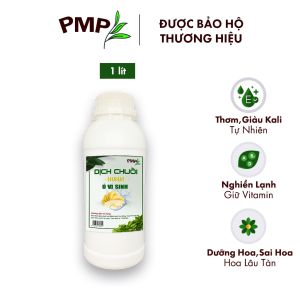 Dịch Chuối Humic PMP Vi Sinh Giúp Sai Hoa Hoa Đậm Màu Lâu Tàn Chuyên Dùng Cho Hoa Hồng Hoa Lan Rau Sạch 1000ml