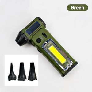 130000RPM 4in1 Violent Fan with 4 Nozzles&Sidelighting 8000mAh Wireless Air Blower Mini Turbo Jet Fan Waist Hanging Camping Fans