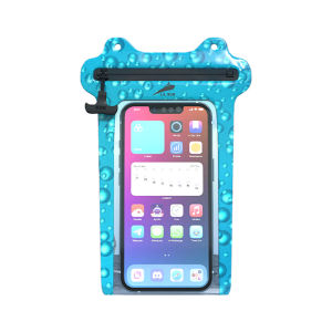 Lilsub Bathroom Waterproof Phone Bag Touch Screen Compatible Suction Cup Wall Mounted Bathing Room Mobile Phone Waterproof Case