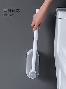 [SG Stock] Disposable Toilet Brush With Holder Toilet Bowl Cleaner Brush Cleaning Brush Toilet Brush Refill Bathroom Accessories
